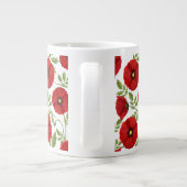 Mohn blüht fröhlich Sommer Blume Jumbo-Tasse (Rückseite)