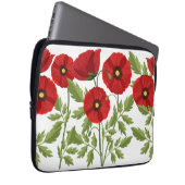 Mohn blüht fröhlich Sommer Blume Laptopschutzhülle (Vorne Rechts)