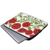 Mohn blüht fröhlich Sommer Blume Laptopschutzhülle (Vorne Knopf)