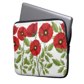 Mohn blüht fröhlich Sommer Blume Laptopschutzhülle (Vorderseite Links)