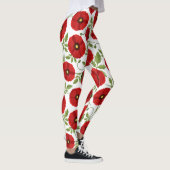 Mohn blüht fröhlich Sommer Blume Leggings (Rechts)