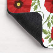 Mohn blüht fröhlich Sommer Blume Mousepad (Ecke)