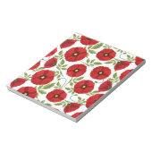 Mohn blüht fröhlich Sommer Blume Notizblock (Rotiert)