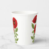 Mohn blüht fröhlich Sommer Blume Pappbecher (Rechts)