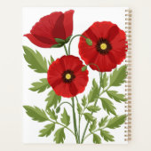 Mohn blüht fröhlich Sommer Blume Planer (Rückseite)