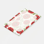 Mohn blüht fröhlich Sommer Blume Post-it Klebezettel (angewinkelt)