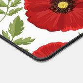 Mohn blüht fröhlich Sommer Blume Schreibtischunterlage (Ecke)