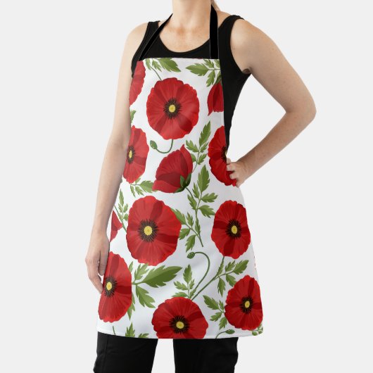 Mohn blüht fröhlich Sommer Blume Schürze (InSitu)