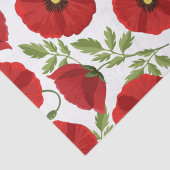 Mohn blüht fröhlich Sommer Blume Seidenpapier (Detail)