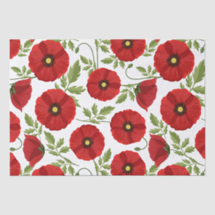 Mohn blüht fröhlich Sommer Blume Seidenpapier