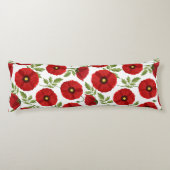 Mohn blüht fröhlich Sommer Blume Seitenschläferkissen (Rückseite)