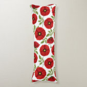 Mohn blüht fröhlich Sommer Blume Seitenschläferkissen (Vorderseite Vertikal)