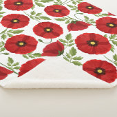 Mohn blüht fröhlich Sommer Blume Sherpadecke (3/4)
