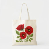 Mohn blüht fröhlich Sommer Blume Tragetasche (Vorne)