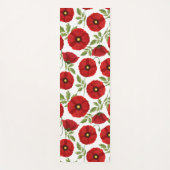 Mohn blüht fröhlich Sommer Blume Yogamatte (Vorderseite)