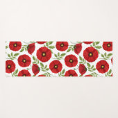 Mohn blüht fröhlich Sommer Blume Yogamatte (Vorderseite (Horizontal))