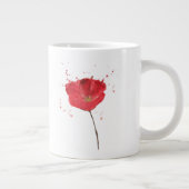 Mohn Blume 2 Jumbo-Tasse (Rechts)