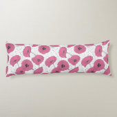 Mohn Blume Muster Kissen (Rückseite)