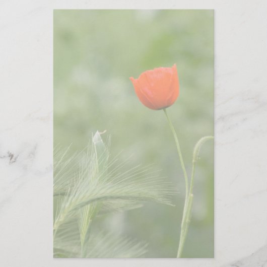 Mohn Briefpapier (Vorderseite)