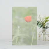 Mohn Briefpapier (Stehend Vorderseite)