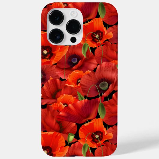 Mohn Case-Mate iPhone Hülle (Rückseite)