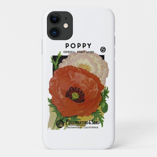 Mohn Case-Mate iPhone Hülle (Rückseite)