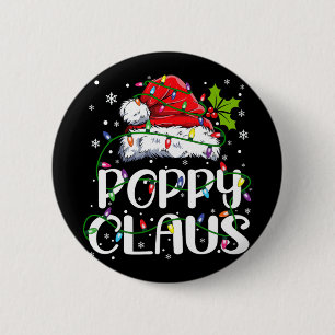 Mohn-Claus-Shirt Weihnachtslichter Pyjama Familie  Button