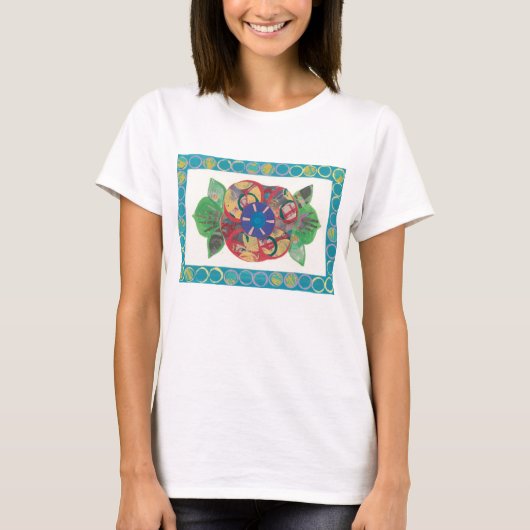 Mohn-Collage T-Shirt (Vorderseite)