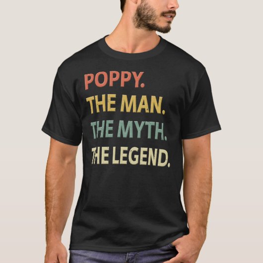 Mohn den Mann, den Mythos, die Legende essenzielle T-Shirt (Vorderseite)