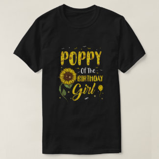 Mohn der Birthday Girl Mohn Sonnenblumen Geschenke T-Shirt