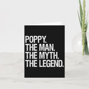 Mohn der Mann der Mythos der Legende lustige Väter Karte