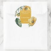 Mohn-Duftetikett Runder Aufkleber (Tasche)