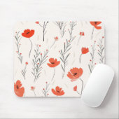 Mohn Eleganz Mousepad (Mit Mouse)