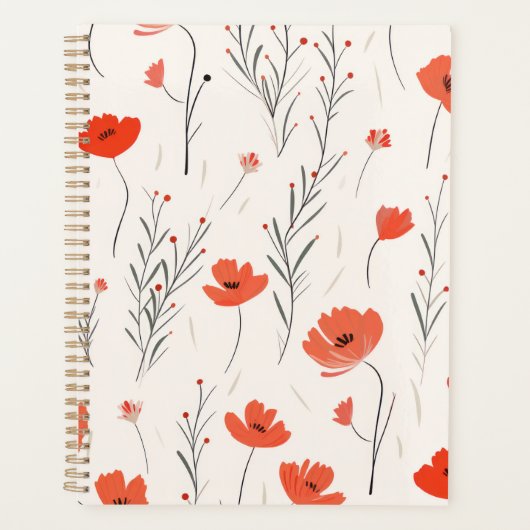 Mohn Eleganz Planer (Vorderseite)