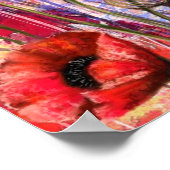 Mohn-Fantasieposter Poster (Ecke)