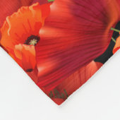 Mohn Fleecedecke (Ecke)