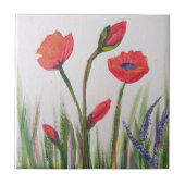 Mohn Fliese (Vorderseite)