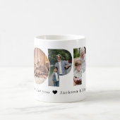 Mohn-Foto-Collage zum Vatertag Kaffeetasse (Mittel)