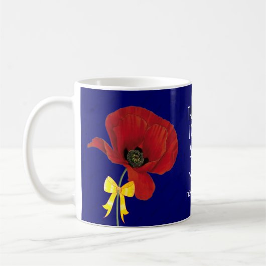 Mohn | Foto | Veteranen ERINNERUNG TAG Kaffeetasse (Links)