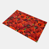 Mohn Fußmatte (Schrägansicht)