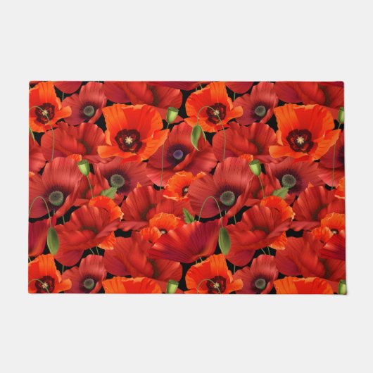 Mohn Fußmatte (Vorderseite)