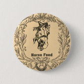 MOHN FUTTERTASCHE PFERD Knopf Button (Vorderseite)