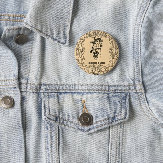 MOHN FUTTERTASCHE PFERD Knopf Button (Beispiel)