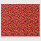 Mohn Geschenkpapier (Flach)