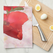 Mohn Geschirrtuch (Viertel Falte)