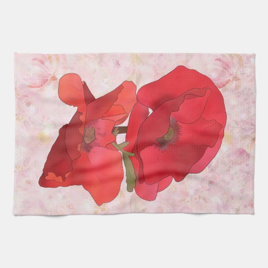 Mohn Geschirrtuch (Horizontal)