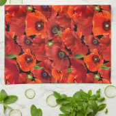 Mohn Geschirrtuch (Gefaltet)
