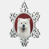 Mohn gleich schneeflocken Zinn-Ornament (Rechts)