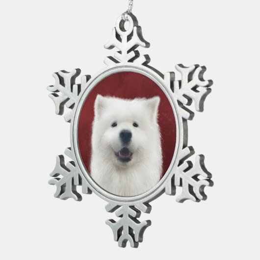 Mohn gleich schneeflocken Zinn-Ornament (Rechts)