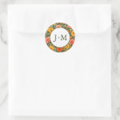 Mohn Hochzeit Runder Aufkleber (Tasche)